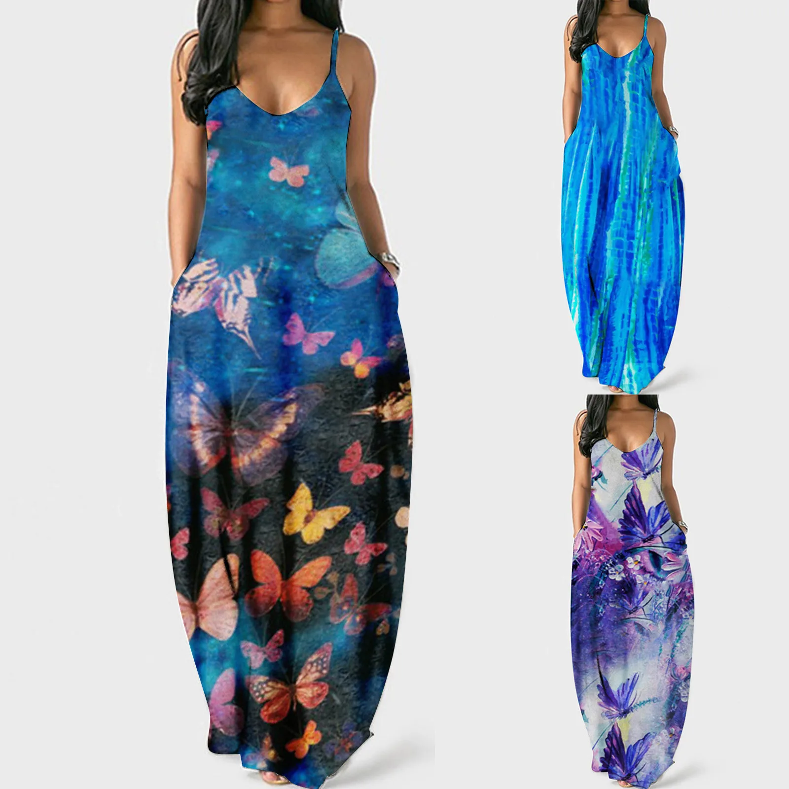 Women's Colorful Dresses Sexy Stripe Casual Sleeveless Length Sundresses Summer Women's Dress
Women's Colorful Dresses Sexy Stripe Casual Sleeveless Length Sundresses Summer Women's Dress