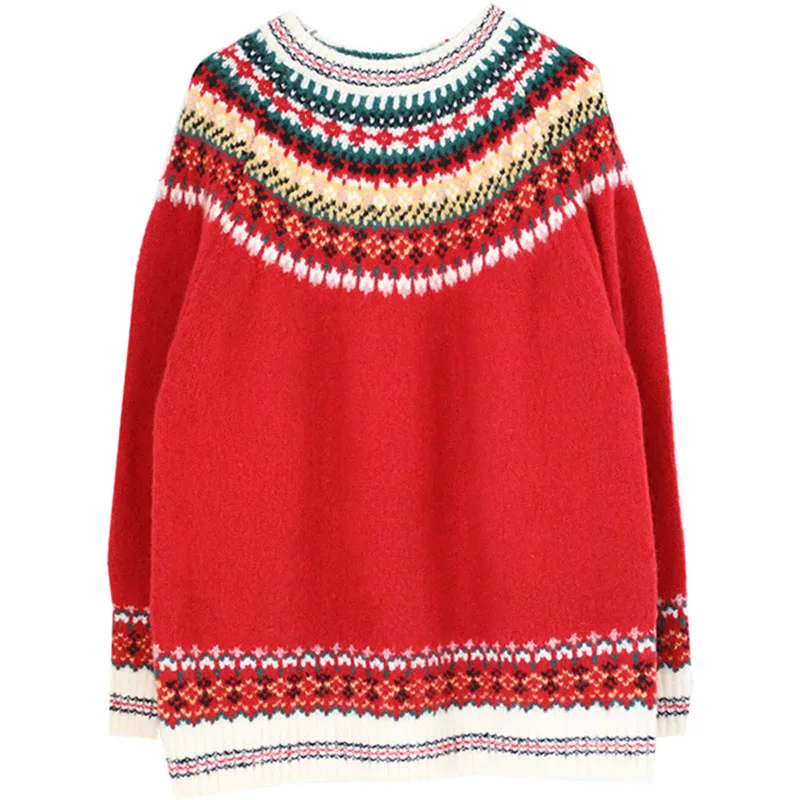 Autumn Winter Women's Sweater Korean Style Retro Round Neck Pullover Sweater New Loose Casual Female Sweaters LL299
Autumn Winter Women's Sweater Korean Style Retro Round Neck Pullover Sweater New Loose Casual Female Sweaters LL299