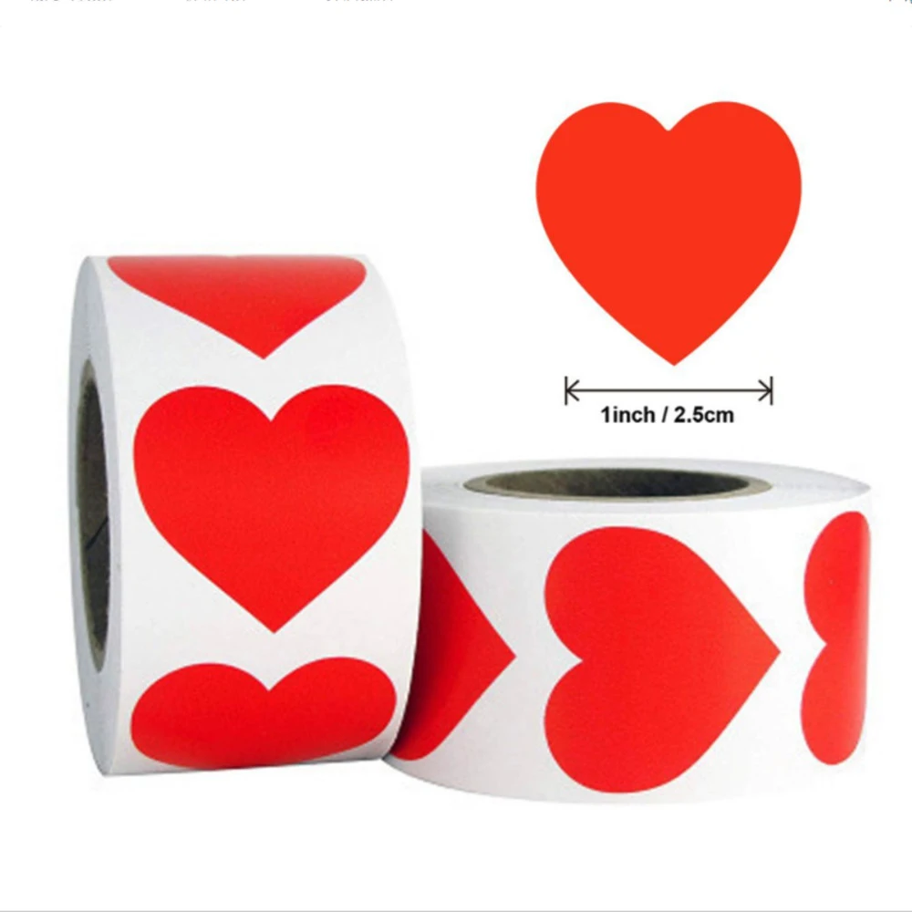 500 Pcs/set Love Heart Roll Stickers DIY Label Stickers Sealing Sticker Packaging Sticker Birthday Wedding Party Supplies
500 Pcs/set Love Heart Roll Stickers DIY Label Stickers Sealing Sticker Packaging Sticker Birthday Wedding Party Supplies