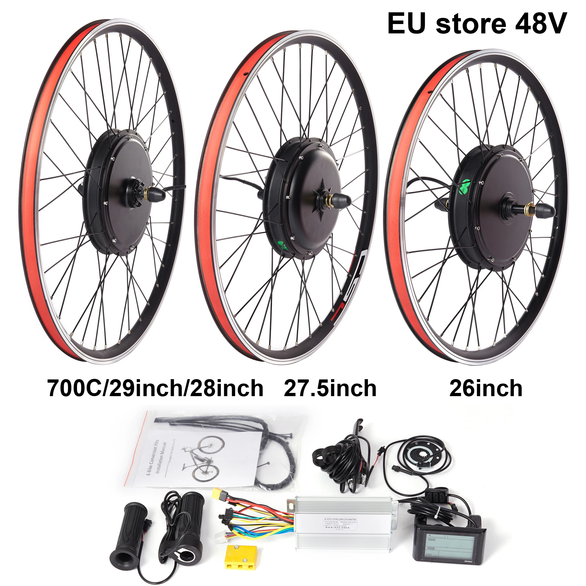 EU store MTB E-Bike 36V 48V 26 "27 5" 29 "700c комплект для переоборудования электрического