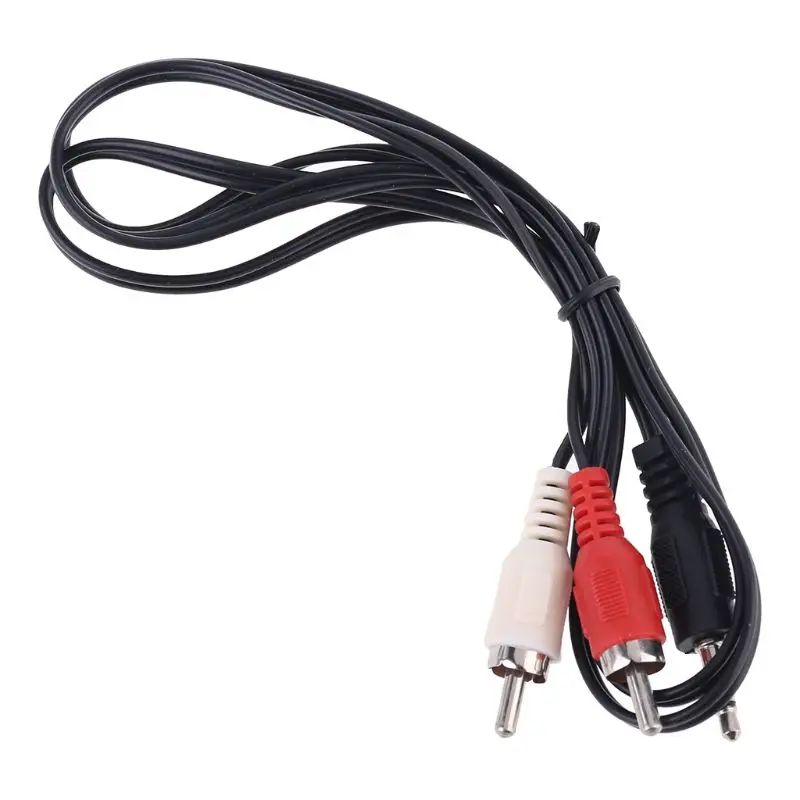 

3.5mm Plug Jack To 2 RCA Adapter Cable for Ipod MP3 1m New M5TE