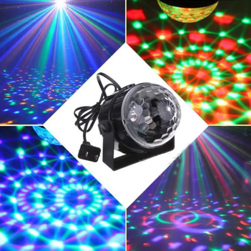 Модный RGB LED сценическое освещение хрустальный магический шар Эффект диско-бар DJ