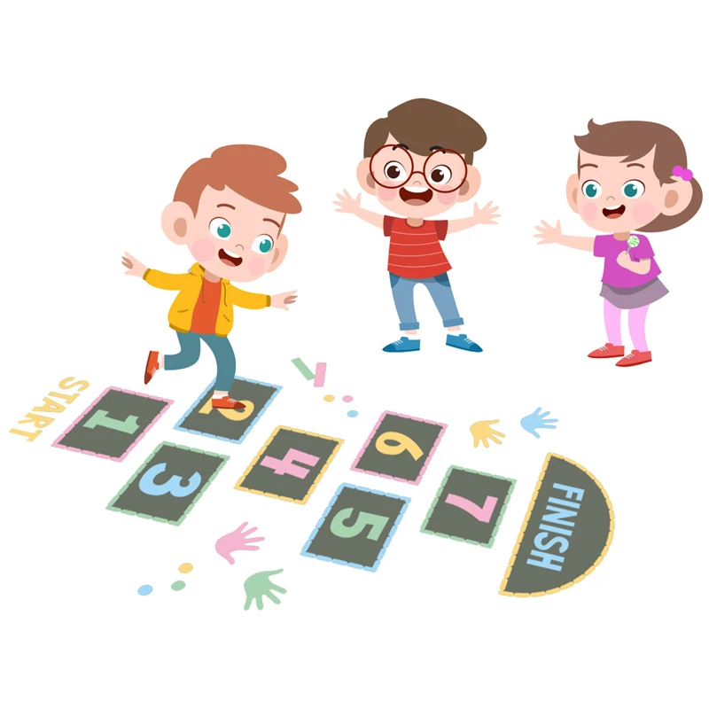 Kids Children Wall Stickers Cartoon Number Hopscotch Jump Plaid Digital Grid Game Floor Stickers Kindergarten Home Decoration
Kids Children Wall Stickers Cartoon Number Hopscotch Jump Plaid Digital Grid Game Floor Stickers Kindergarten Home Decoration