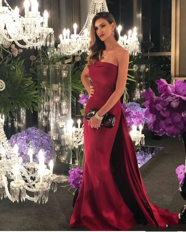 Elegant Slim Long Mermaid Dresses Evening Wear Formal Gowns Strapless Zipper Back Prom Gowns Cheap Maid of Honor Dress Bride Cus
Elegant Slim Long Mermaid Dresses Evening Wear Formal Gowns Strapless Zipper Back Prom Gowns Cheap Maid of Honor Dress Bride Cus