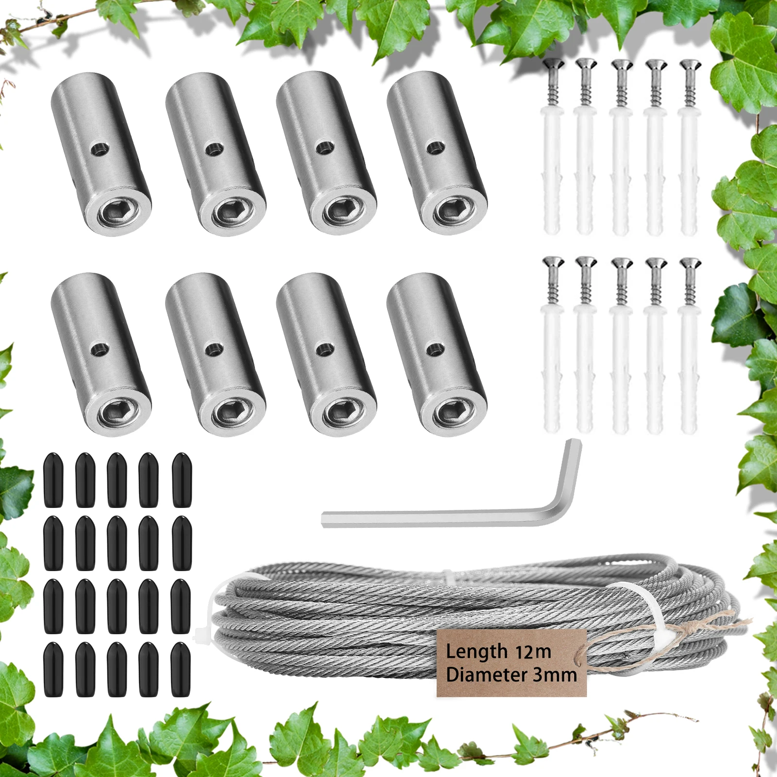 Опора из нержавеющей стали для альпинистских растений/криперов, профессиональная система в комплекте с настенными кронштейнами и стальным...
Опора из нержавеющей стали для альпинистских растений/криперов, профессиональная система в комплекте с настенными кронштейнами и стальным...