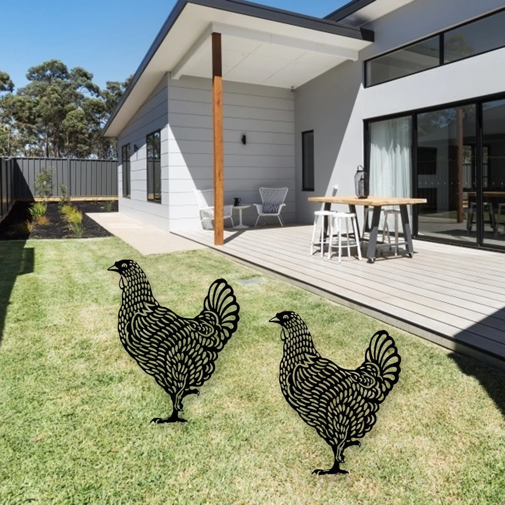 Cute Hollow Out Design Chicken Lawn Garden Backyards Display Art Craft Outdoor Yard Acrylic Simulation Hen Statues Ornaments 
Cute Hollow Out Design Chicken Lawn Garden Backyards Display Art Craft Outdoor Yard Acrylic Simulation Hen Statues Ornaments