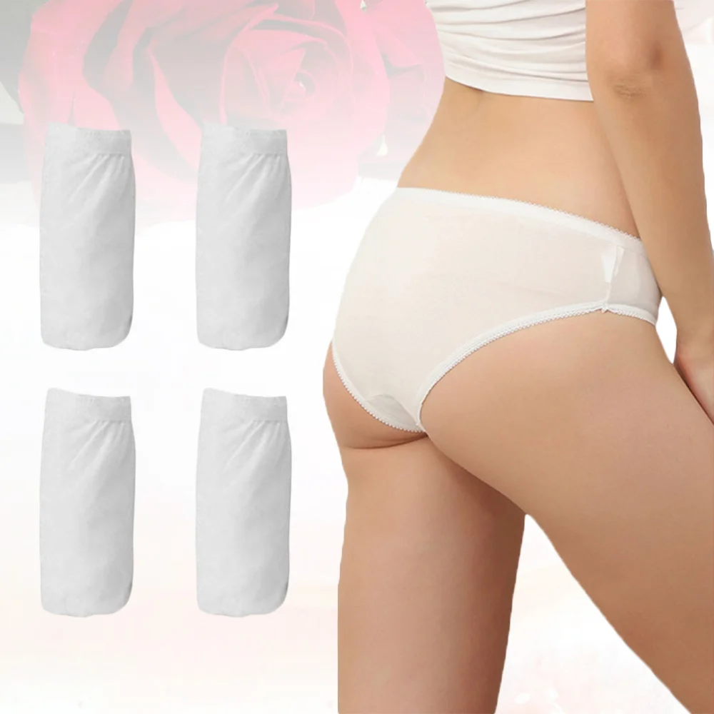 4pcs of One Set Breathable Underpants Disposable Knickers Soft Cotton Briefs Pregnant Briefs for Home Travel (Size XL) 
4pcs of One Set Breathable Underpants Disposable Knickers Soft Cotton Briefs Pregnant Briefs for Home Travel (Size XL)