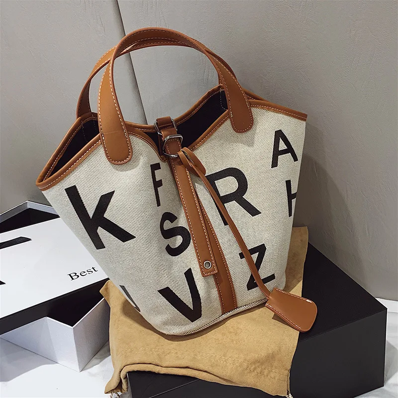 Luxury Women's Bag Season 2021 Fashion High Quality Canvas Bag Simple And Versatile Bucket Women's Bag
Luxury Women's Bag Season 2021 Fashion High Quality Canvas Bag Simple And Versatile Bucket Women's Bag