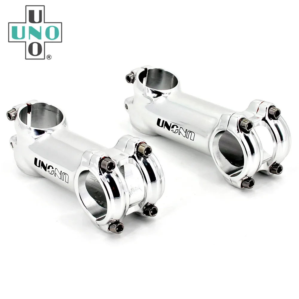 UNO Bike Stem Silver Aluminium 17 Degree Bicycl Stem 31.8*60-100mm Bicycle Accessories Cycling Parts
UNO Bike Stem Silver Aluminium 17 Degree Bicycl Stem 31.8*60-100mm Bicycle Accessories Cycling Parts
