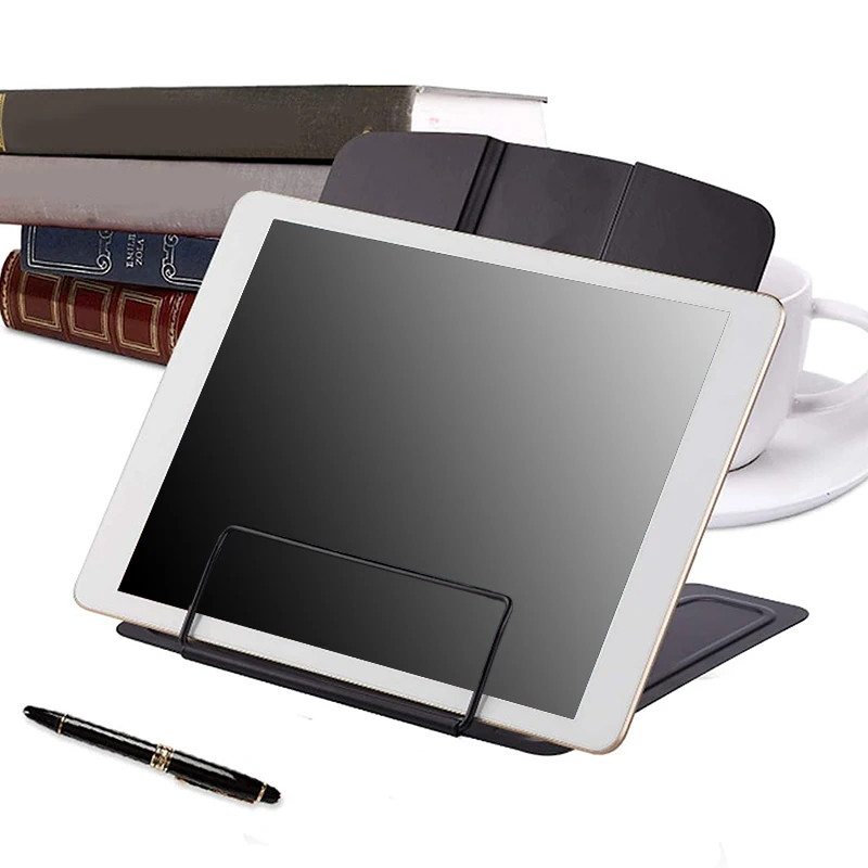 Desk Book Stand Metal Reading Rest Book Holder Angle Adjustable Stand Document Holder Portable Sturdy Lightweight(Black)
Desk Book Stand Metal Reading Rest Book Holder Angle Adjustable Stand Document Holder Portable Sturdy Lightweight(Black)