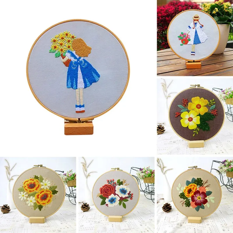 ZL DIY Stamped Embroidery Starter Kit with Flowers Pattern Handwork Needlework for Beginner Cross Stitch Kit Hand-stitched Decor
ZL DIY Stamped Embroidery Starter Kit with Flowers Pattern Handwork Needlework for Beginner Cross Stitch Kit Hand-stitched Decor