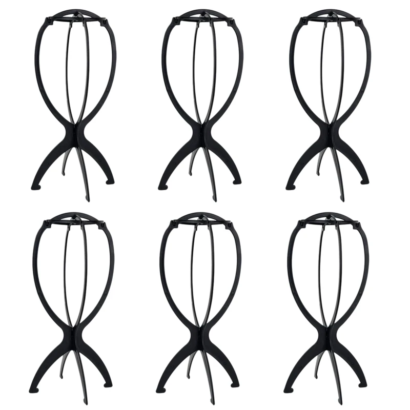 1 Set 6Pcs Wig Stand Holder Portable Durable Plastic Folding Wig Holder Hairpieces Display Tool Stable Wig Stand Dryer Black
1 Set 6Pcs Wig Stand Holder Portable Durable Plastic Folding Wig Holder Hairpieces Display Tool Stable Wig Stand Dryer Black