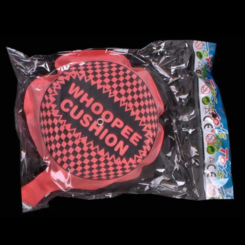 Fun Farting Whoopee Cushion Self Inflating Cushion in Polybag Hallween Party Toy With sponge inside, self inflating