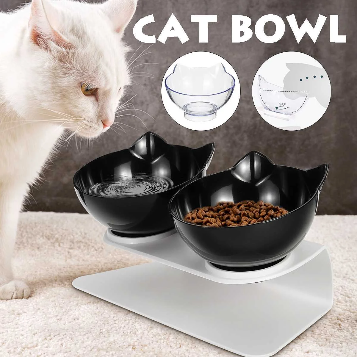 Big Sales Non-Slip Double Cat Bowl Dog Bowl With Stand Pet Feeding Cat Water Bowl For Cats Food Pet Bowls For Dropshipping
Big Sales Non-Slip Double Cat Bowl Dog Bowl With Stand Pet Feeding Cat Water Bowl For Cats Food Pet Bowls For Dropshipping