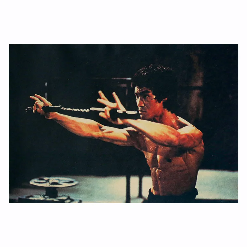 Chinese Kung Fu star Bruce Lee retro poster kraft paper wall stickers column cafe decoration painting room decoration
Chinese Kung Fu star Bruce Lee retro poster kraft paper wall stickers column cafe decoration painting room decoration