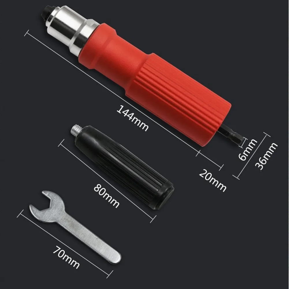 New Pattern Rivet Gun Adaptor For Cordless Drill Electric Nut Riveting Applicable To All Types Of Sheet Metal Reduces Fatigue
New Pattern Rivet Gun Adaptor For Cordless Drill Electric Nut Riveting Applicable To All Types Of Sheet Metal Reduces Fatigue