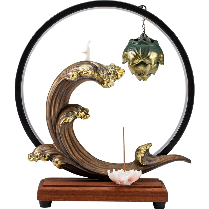 Ceramic Electric Incense Burner Waterfall Zen Lotus Home Hanging Incense Burner Rose BackFlow River Incensario Home Decor ED50XL
Ceramic Electric Incense Burner Waterfall Zen Lotus Home Hanging Incense Burner Rose BackFlow River Incensario Home Decor ED50XL