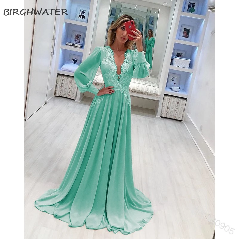 Women V Neck Dress High Street Dance Wedding Prom Party Night Vacation Beach Femme Bridesmaid Long Sleeve Chiffon Sexy Dresses
Women V Neck Dress High Street Dance Wedding Prom Party Night Vacation Beach Femme Bridesmaid Long Sleeve Chiffon Sexy Dresses