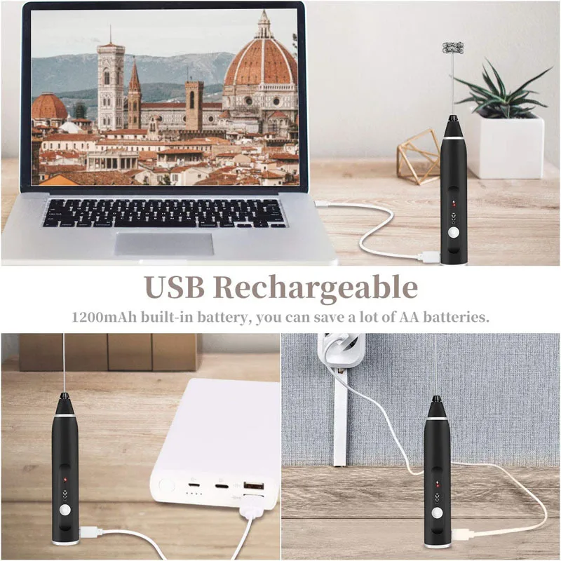 Milk Frother Handheld Electric Foam Maker for Coffee Lattes Mini Blender and Foamer with Stainless Steel Whisk HEE889
Milk Frother Handheld Electric Foam Maker for Coffee Lattes Mini Blender and Foamer with Stainless Steel Whisk HEE889