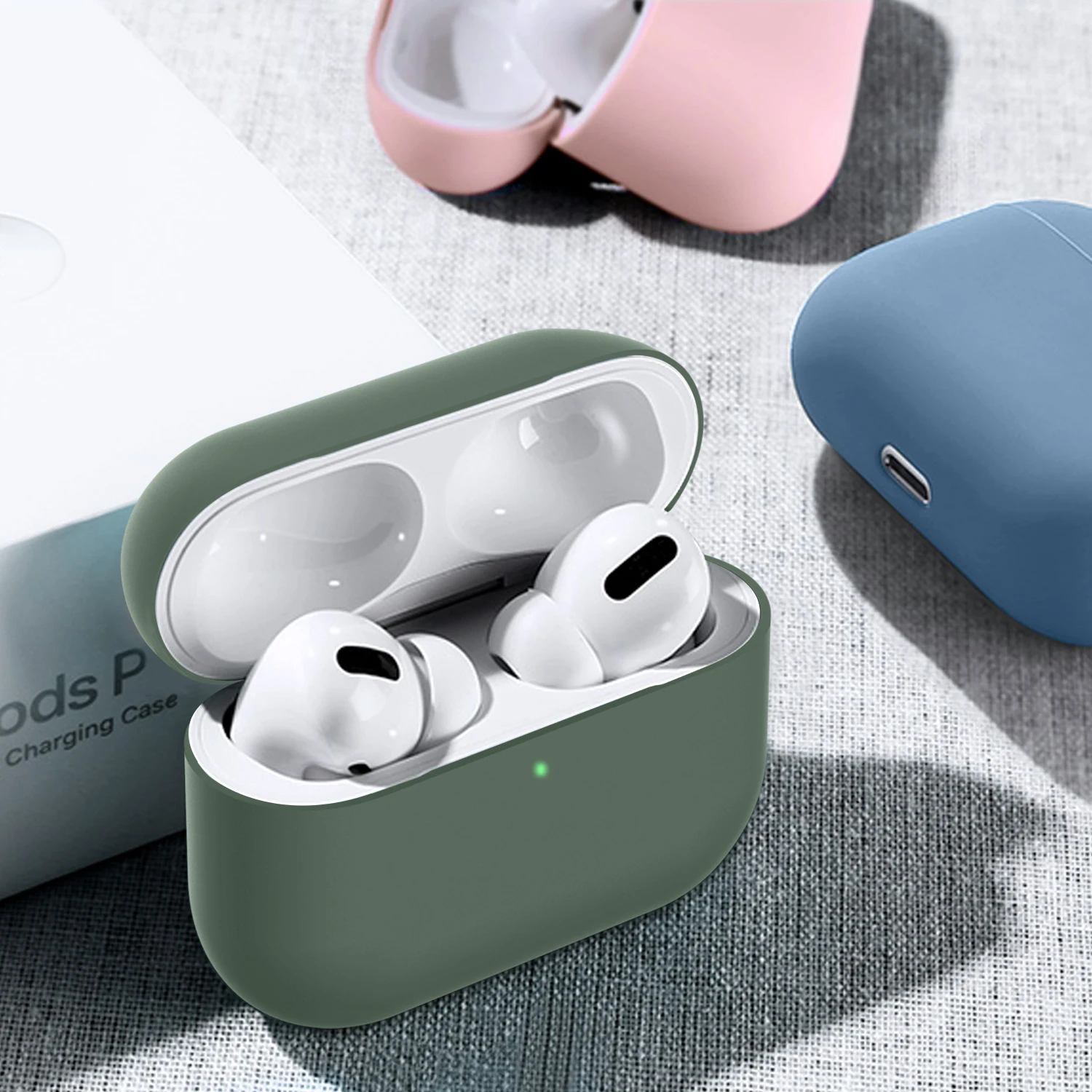 Silicone Case for AirPods Pro Case Soft Liquid Silicone Protective Case Cover Visible Front LED for AirPods Pro Case
Silicone Case for AirPods Pro Case Soft Liquid Silicone Protective Case Cover Visible Front LED for AirPods Pro Case