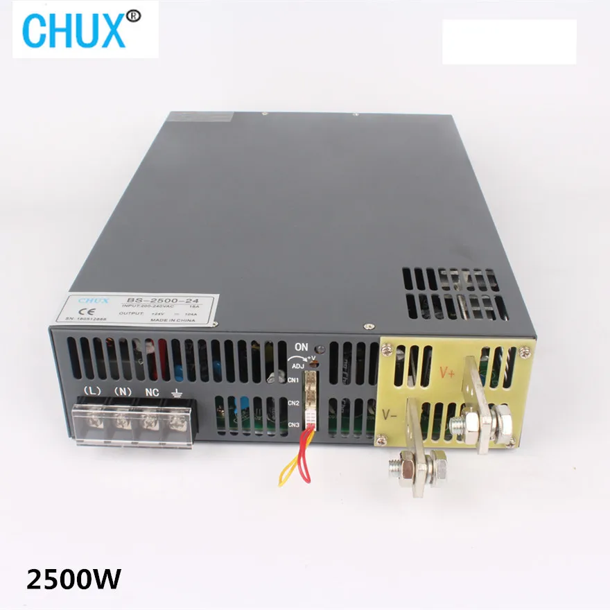 

CHUX New Ultrathin Switching Power Supply 2500W 12V 15V 24V 36V 48V 60V 72V 80V 110V 200V Signal Control LED Transformer