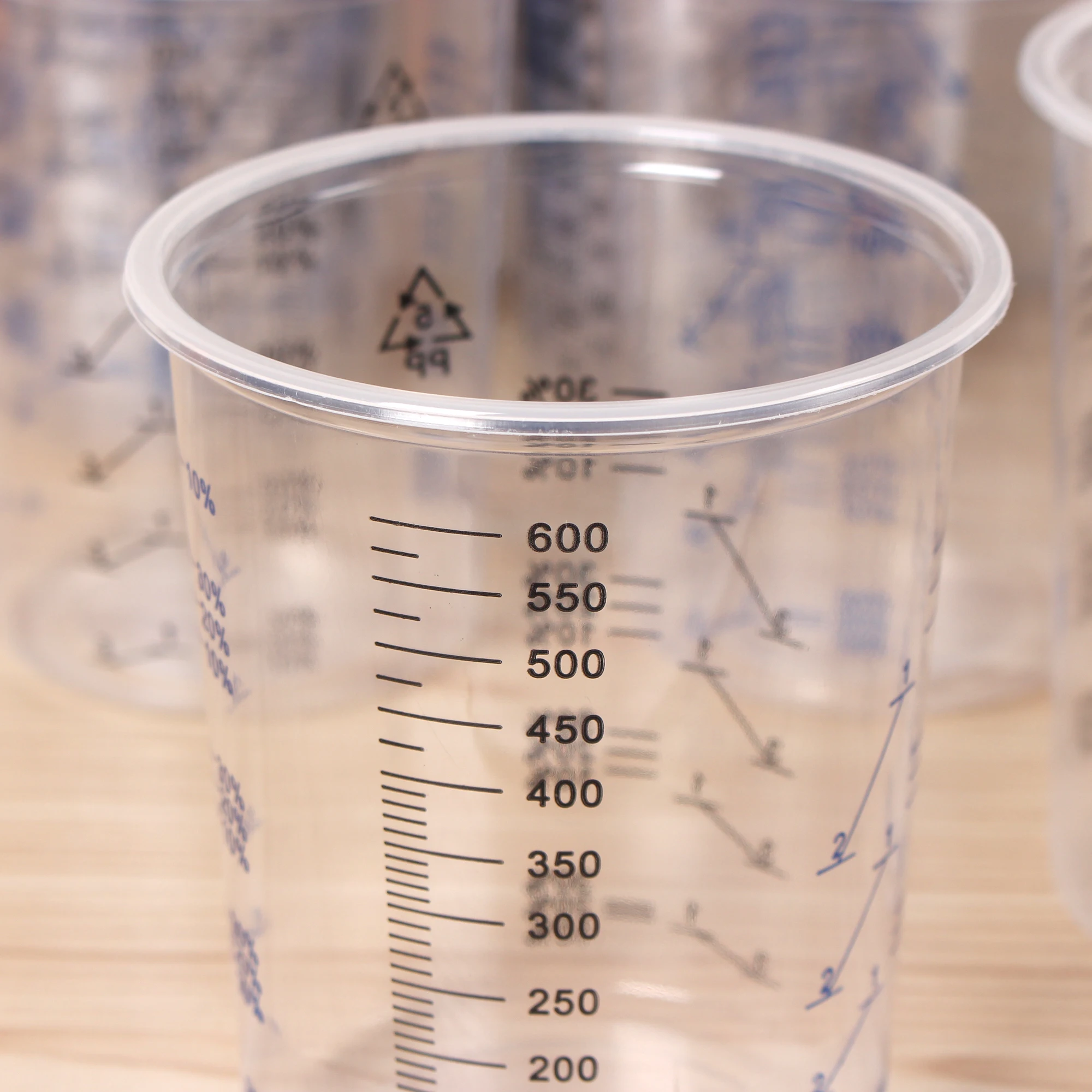 50pcs Disposable Clear Graduated Plastic Mixing Cups For Paint Uv Resin Epoxy Jewelry Accessories Making Tools Handmade 600ml
50pcs Disposable Clear Graduated Plastic Mixing Cups For Paint Uv Resin Epoxy Jewelry Accessories Making Tools Handmade 600ml