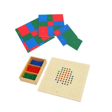 Montessori Math Learning Resources for Kids Wood Square Root Board/ Patterns Educational Equipment for Primary Elementary