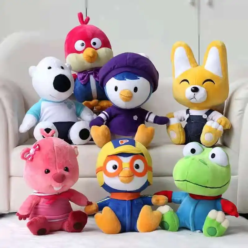 

Плюшевые игрушки пингвин Лулу поворон 25 см, корейские Детские Мультяшные мягкие набивные куклы для детей, праздничные подарки
