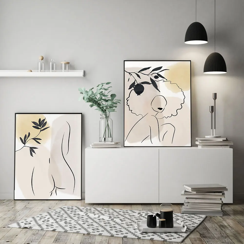 Abstract Woman Body Poster Minimal Face Line Art Print Nude Neutral Canvas Painting Modern Wall Picture Bedroom Boho Home Decor 
Abstract Woman Body Poster Minimal Face Line Art Print Nude Neutral Canvas Painting Modern Wall Picture Bedroom Boho Home Decor