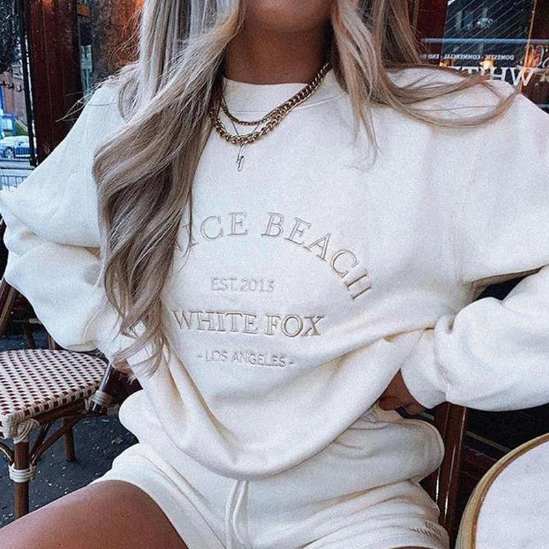 YICIYA Round Neck Sweatshirt Autumn 2021Women White Letter Loose Print Sweater Long Sleeve Warm Top Women's Oversized Sweatshirt
YICIYA Round Neck Sweatshirt Autumn 2021Women White Letter Loose Print Sweater Long Sleeve Warm Top Women's Oversized Sweatshirt