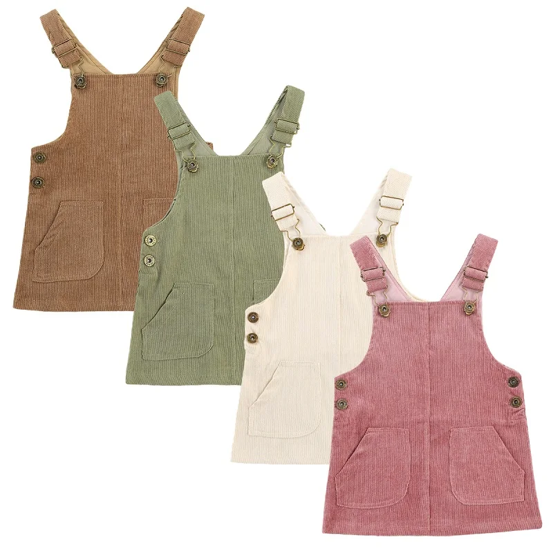 0-3Y Newborn Kids Baby Girl Sleeveless Solid Color Pocket A-line Corduroy Dress Suspender Dresses One Pieces Autumn Clothes
0-3Y Newborn Kids Baby Girl Sleeveless Solid Color Pocket A-line Corduroy Dress Suspender Dresses One Pieces Autumn Clothes