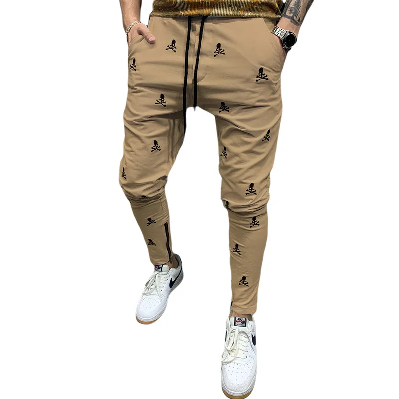 Брюки мужские повседневные с принтом модные крутые штаны в стиле хип-хоп