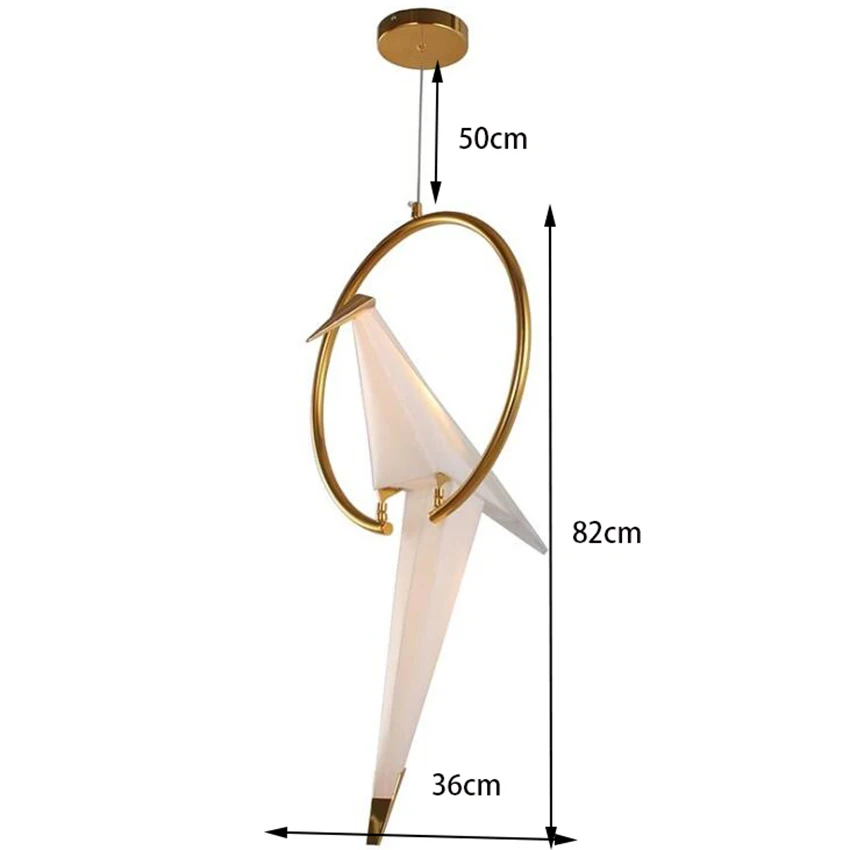 Modern creative bird pendant lamp Nordic design bedroom balcony restaurant luminair thousand paper crane hanging light fixture
Modern creative bird pendant lamp Nordic design bedroom balcony restaurant luminair thousand paper crane hanging light fixture