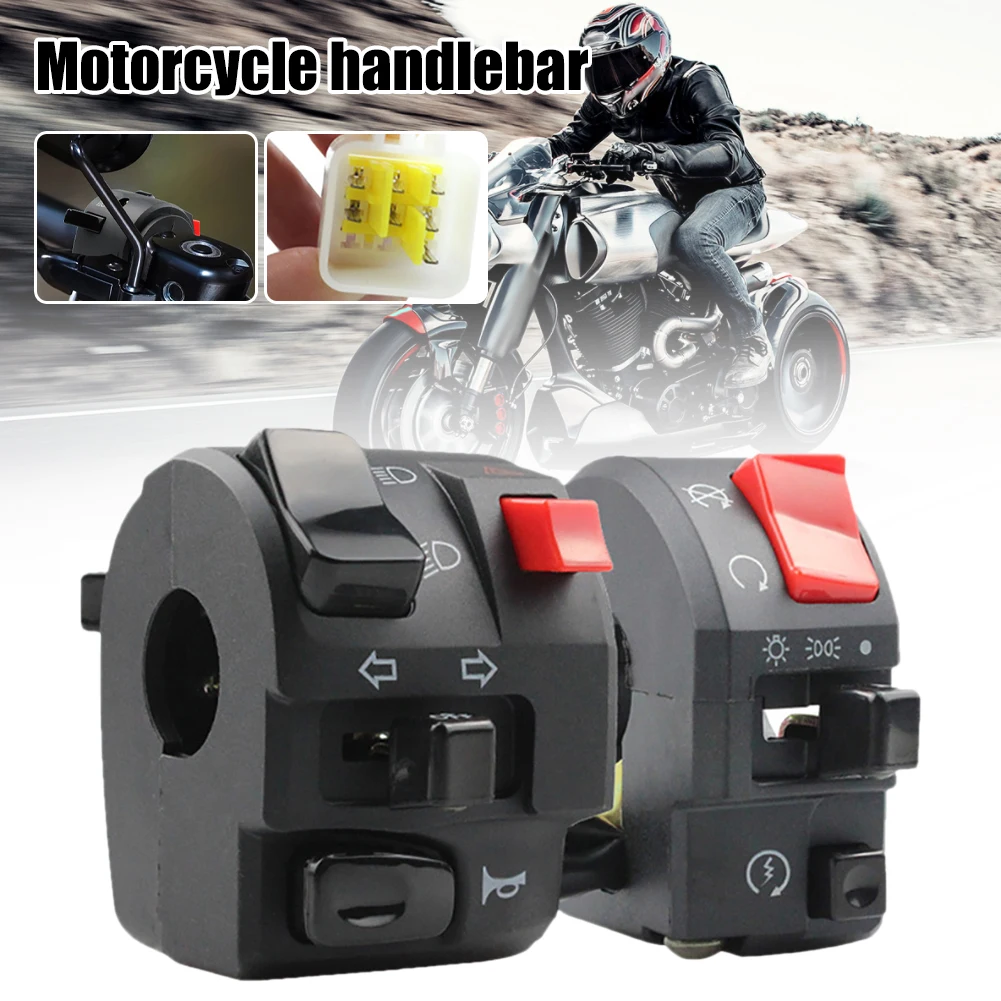 2PCS Motorcycle 7/8" Handlebar Switch Control Horn Turn Signal Light Hi/Lo Beam Left Switch For Honda Suzuki Scooters Dirt Bikes
2PCS Motorcycle 7/8" Handlebar Switch Control Horn Turn Signal Light Hi/Lo Beam Left Switch For Honda Suzuki Scooters Dirt Bikes