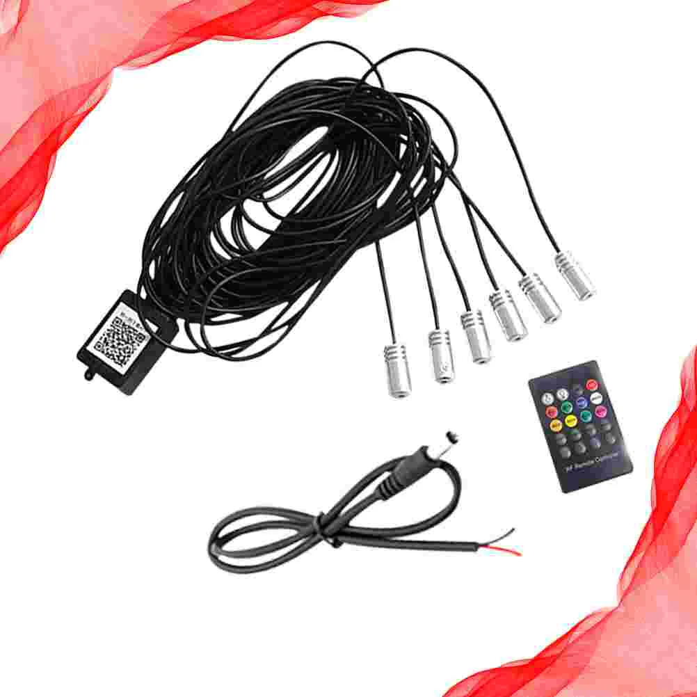 Colorful App Controls Atmosphere Lamp Dashboard Decorative Lamp Interior Ambient Light Cold Light for Car Auto (One Drag Six APP 
Colorful App Controls Atmosphere Lamp Dashboard Decorative Lamp Interior Ambient Light Cold Light for Car Auto (One Drag Six APP