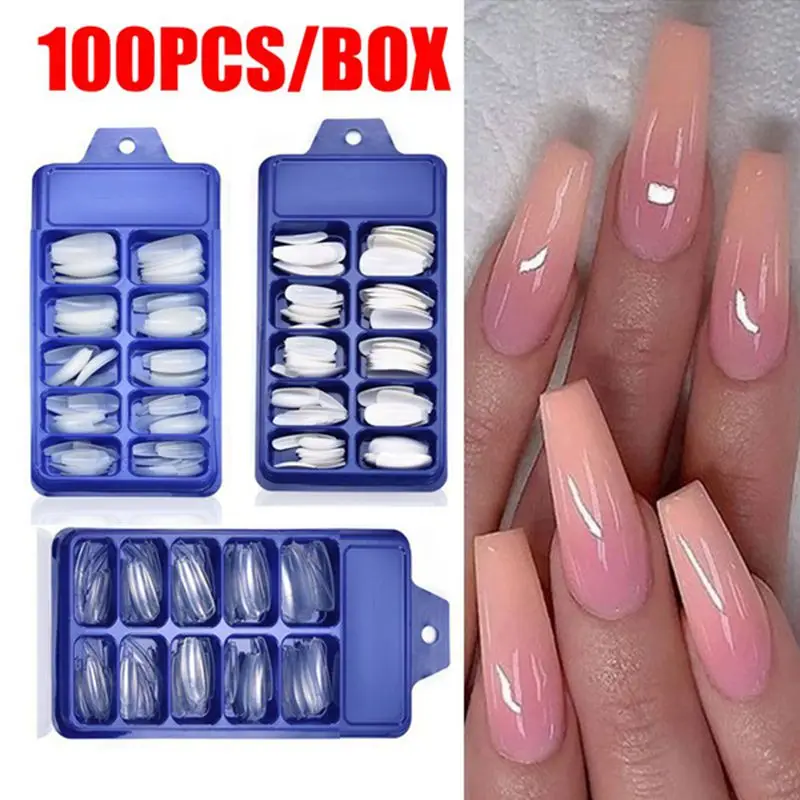 Full Cover French Fake Nails Manicures And Nail Art Human Fake Nails Natural White 100pcs Coffin Ballerina Nail Manicure Tools
Full Cover French Fake Nails Manicures And Nail Art Human Fake Nails Natural White 100pcs Coffin Ballerina Nail Manicure Tools