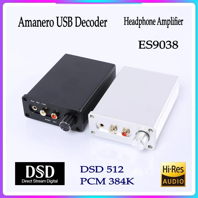 Плата ЦАП ES9038 Q2M цифровой интерфейс USB 32 бит 384k RCA 3 5 мм выход аудио декодер