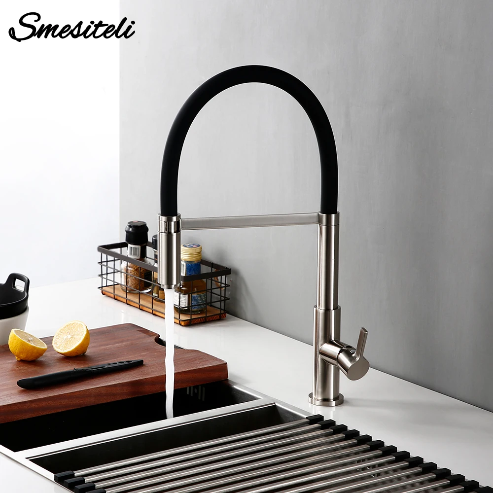 Kitchen Faucets Patent Design 360 Swivel Solid Brass Single Handle Mixer Sink Tap Pull Out Down Kitchen Faucet In Brushed Nickel
Kitchen Faucets Patent Design 360 Swivel Solid Brass Single Handle Mixer Sink Tap Pull Out Down Kitchen Faucet In Brushed Nickel