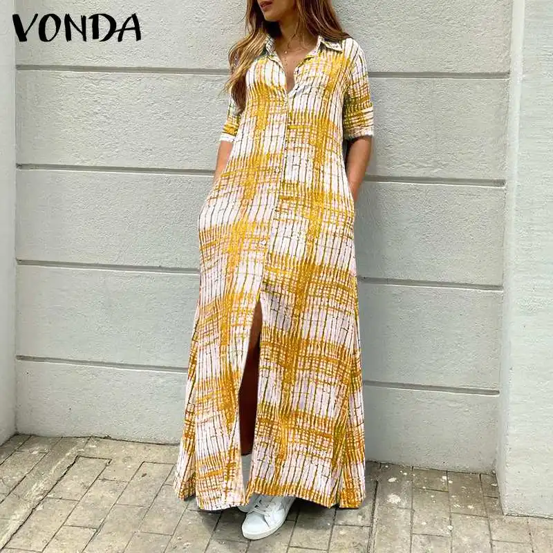 VONDA 2021 Spring Shirt Dress Women Vintage Printed Party Long Maxi Dress Autumn Long Sleeve Lapel Button Down Bohemian Vestido
VONDA 2021 Spring Shirt Dress Women Vintage Printed Party Long Maxi Dress Autumn Long Sleeve Lapel Button Down Bohemian Vestido