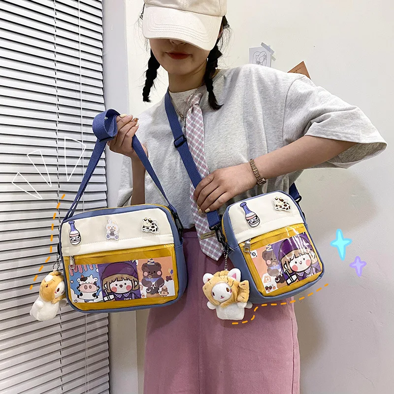 Japanese Style Transparent Bags High School Girls Itabag Crossbody Bags Women Satchels Handbags JK Uniform Shoulder Bag Bolso
Japanese Style Transparent Bags High School Girls Itabag Crossbody Bags Women Satchels Handbags JK Uniform Shoulder Bag Bolso