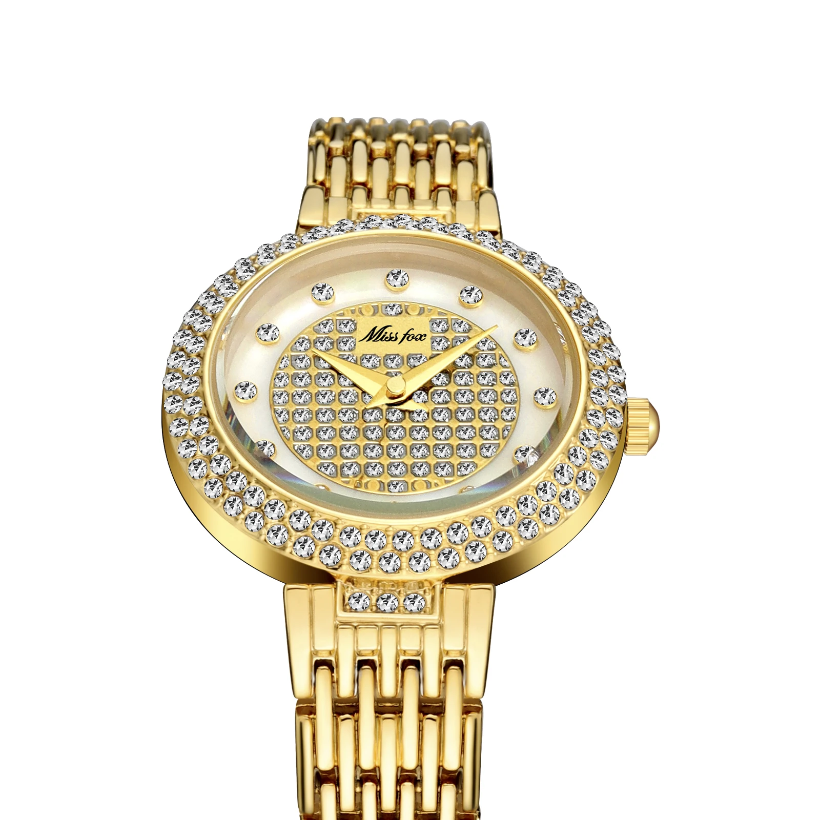 New Women Watches Fashion Top Luxury Brand Full Lab Diamond Gold Women's Wristwatch Bling Casual Quartz Ladies Watch Clock Gifts
New Women Watches Fashion Top Luxury Brand Full Lab Diamond Gold Women's Wristwatch Bling Casual Quartz Ladies Watch Clock Gifts