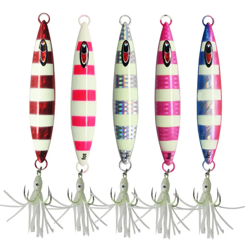 1PC 60g 80g 100g 120g 150g 200g 250g 300g Metal Casting Jig Fishing Bait Slow Jigging Lure Deep Sea Glow Lures 6Color Laser JIG
1PC 60g 80g 100g 120g 150g 200g 250g 300g Metal Casting Jig Fishing Bait Slow Jigging Lure Deep Sea Glow Lures 6Color Laser JIG