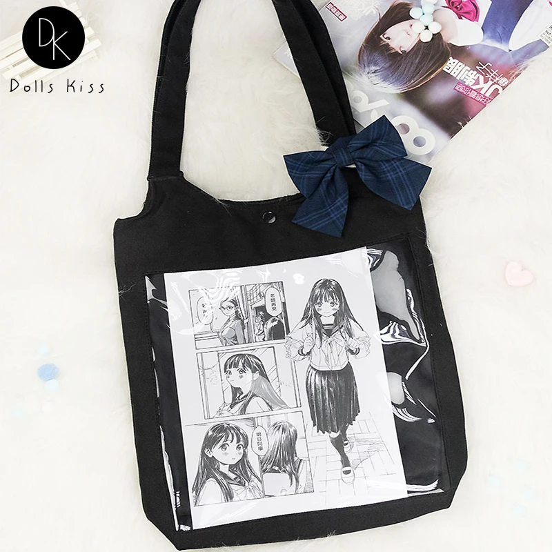 Ladies Kawaii Japanese Transparent Ita Bag Women Cute College Style Shoulder Bag GirlsTwo-Dimensional Jelly Bag Lolita Badge Bag
Ladies Kawaii Japanese Transparent Ita Bag Women Cute College Style Shoulder Bag GirlsTwo-Dimensional Jelly Bag Lolita Badge Bag