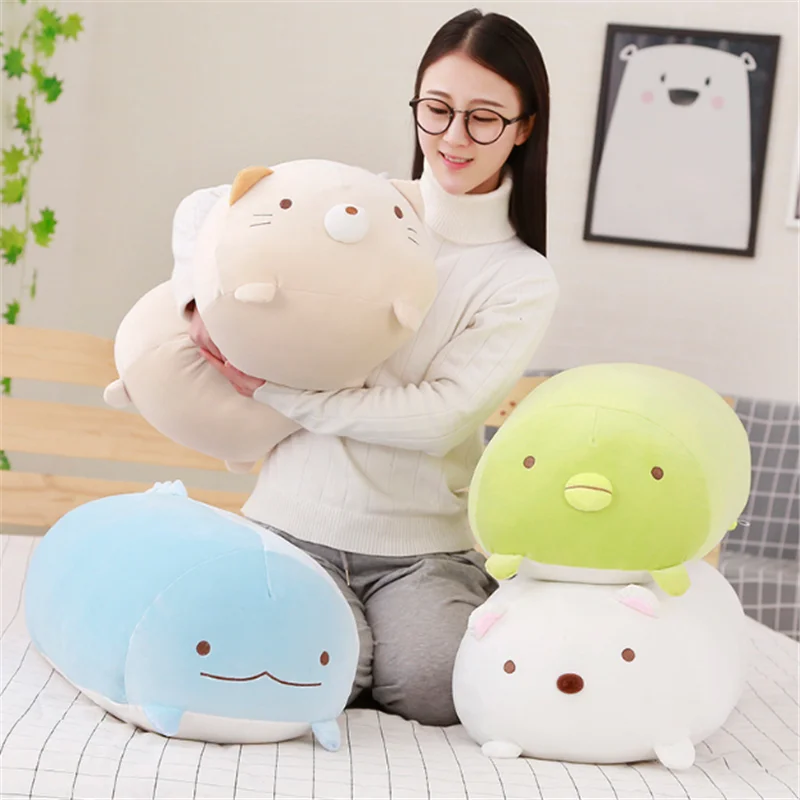 

30/60/90cm Giant Corner Bio Pillow Japanese Animation Sumikko Gurashi Plush Toy Stuffed Soft Cartoon Kids Girls Valentine Gifts