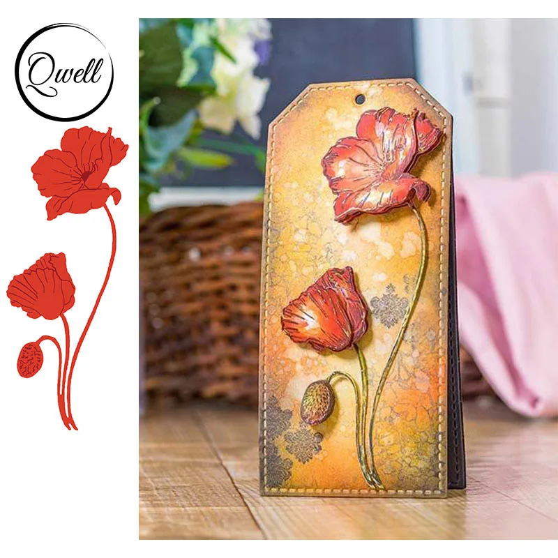 QWELL Flower Wild Poppies Metal Cutting Dies for Scrapbooking and Card Making Paper Embossing Craft New 2019 die cuts
QWELL Flower Wild Poppies Metal Cutting Dies for Scrapbooking and Card Making Paper Embossing Craft New 2019 die cuts