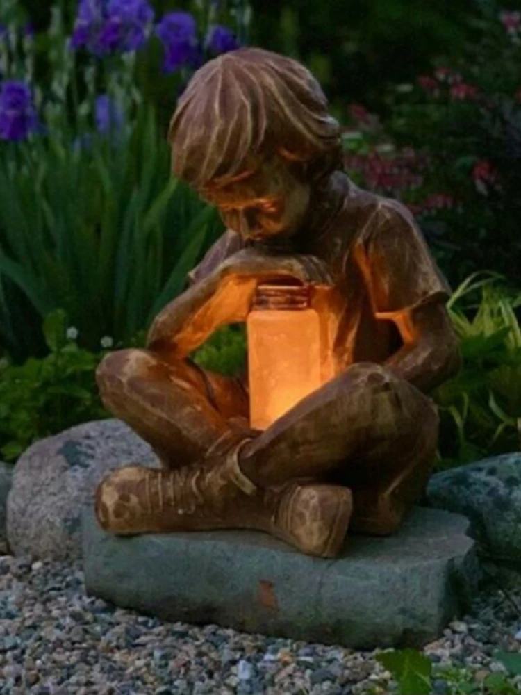Innovative Prodigy Statue Garden Decoration Resin Craft Art Realistic Antique Wood Veneer Exquisite Lawn Decoration
Innovative Prodigy Statue Garden Decoration Resin Craft Art Realistic Antique Wood Veneer Exquisite Lawn Decoration
