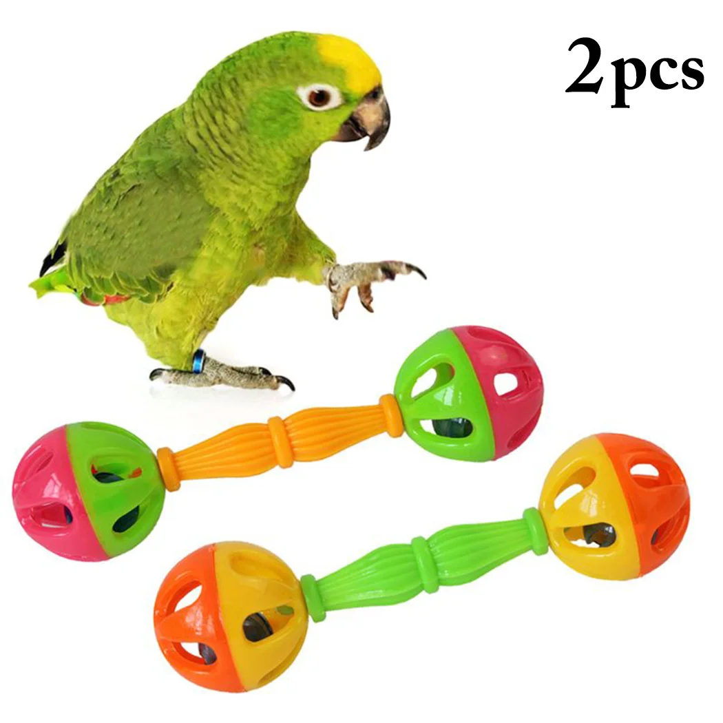 1/2PCS Parrot Toy Creative Rattle Bite Resistant Bird Bite Toy Parrot Chewing Toy Parrot Training Toy Double-head Bell Ball Toy
1/2PCS Parrot Toy Creative Rattle Bite Resistant Bird Bite Toy Parrot Chewing Toy Parrot Training Toy Double-head Bell Ball Toy
