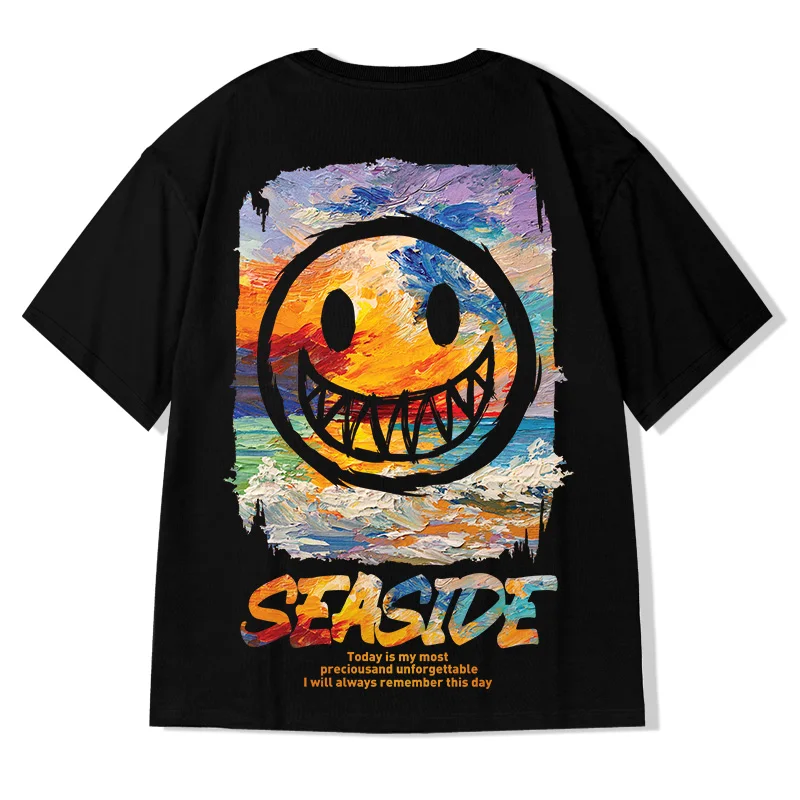 2021 New Popular Brand short sleeve men Cartoons tee Summer hip hop T-shirt Chinese style lovers Print Oversized tshirt
2021 New Popular Brand short sleeve men Cartoons tee Summer hip hop T-shirt Chinese style lovers Print Oversized tshirt