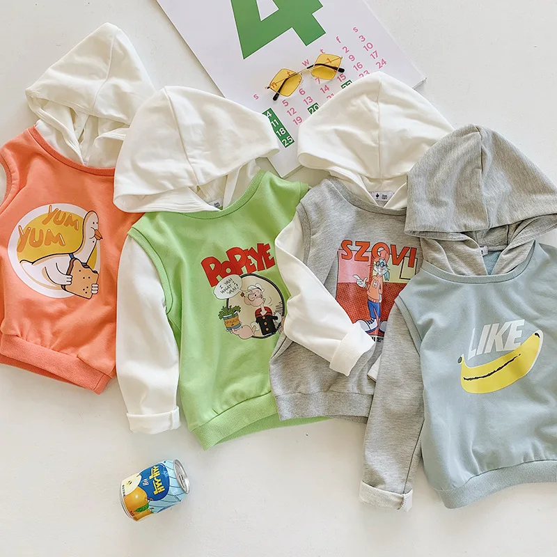 2021 Spring Kids Sweatshirts Baby Boys Girls Fashion Print Cotton Hoodies Casual Loose Hooded Pullovers for Child Kids Clothes
2021 Spring Kids Sweatshirts Baby Boys Girls Fashion Print Cotton Hoodies Casual Loose Hooded Pullovers for Child Kids Clothes