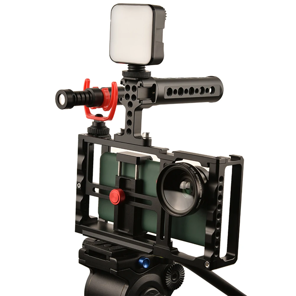 VD-F1 Professional Smartphone Video Cage Stabilizer Phone Holder with Top Handle for iPhone 13 12 PRO Cinematic Film Maker Rig
VD-F1 Professional Smartphone Video Cage Stabilizer Phone Holder with Top Handle for iPhone 13 12 PRO Cinematic Film Maker Rig